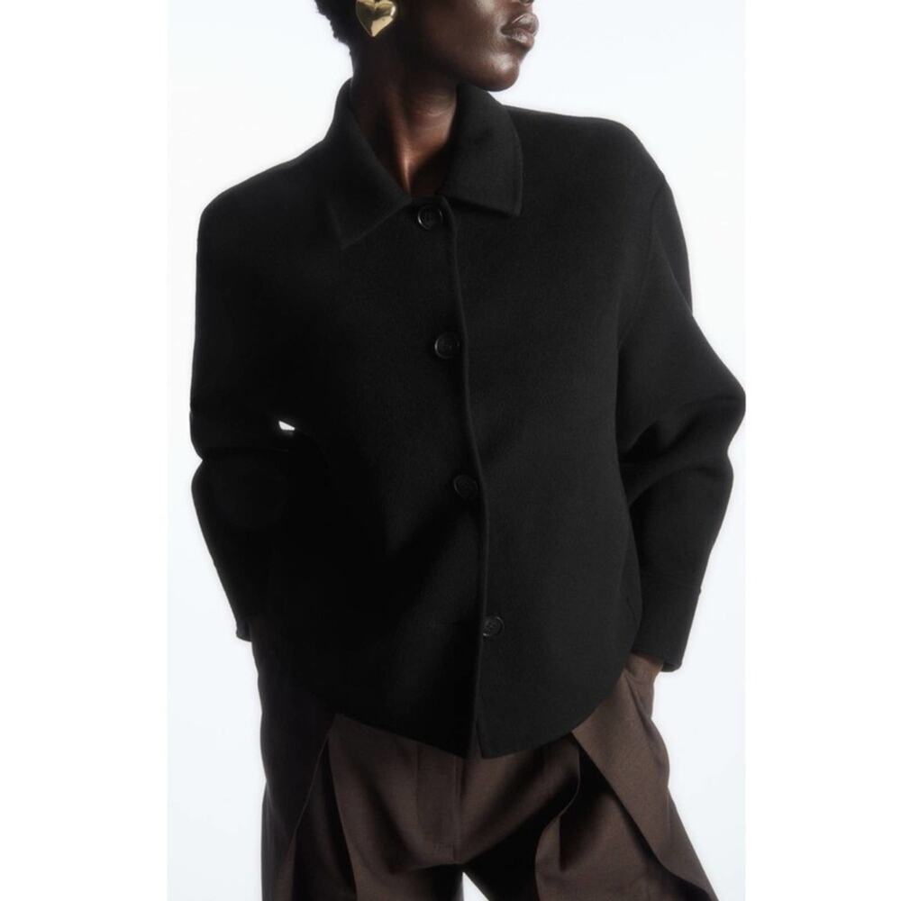 United Colors of Benetton Boxy-Fit Double-Faced Wool Jacket